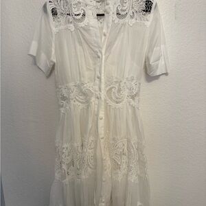 Zimmermann Pop Lace Trimmed Mini Dress size 1
